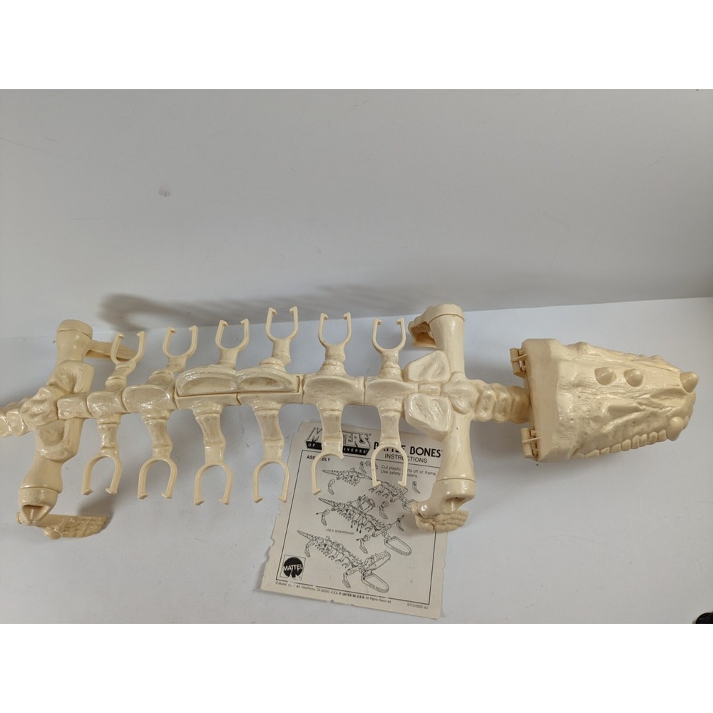 MOTU Vintage He-Man 1984 BATTLE BONES Action Figure Carrier Masters of universe - Picture 8 of 14